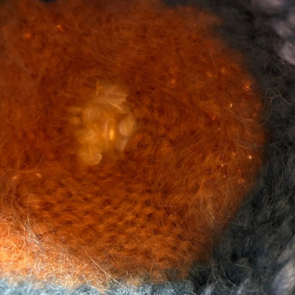 Vintage hand-knit winter ski snowboard fuzzy warm wool toque hat beanie - Picture 7 of 8